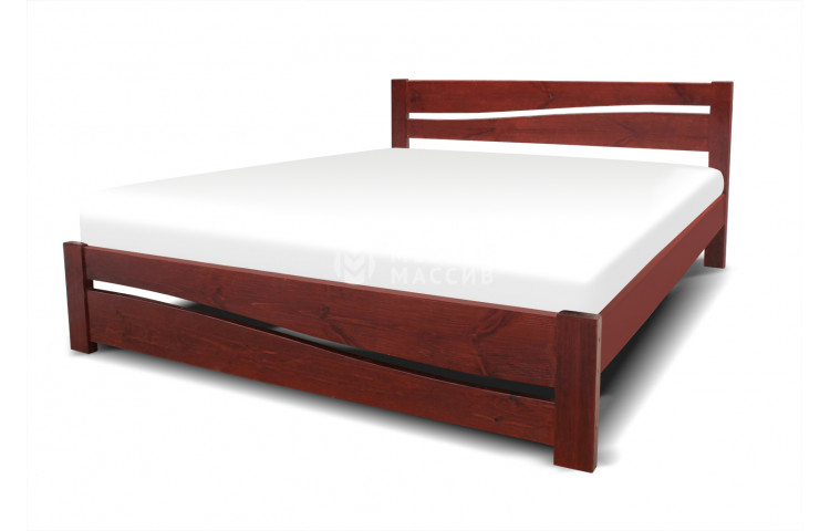 Кровать Карина из натурального дерева и матрас Тонус